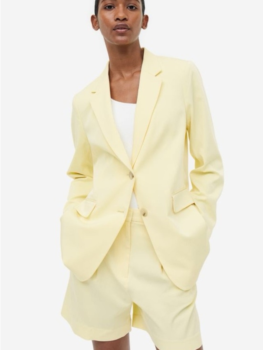 H&M Butter Yellow Blazer jacket